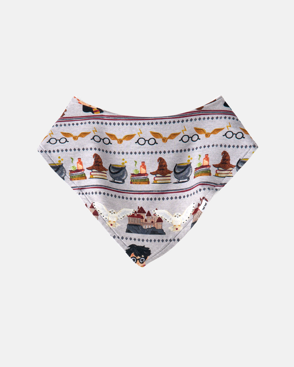 Flat lay of the Harry Potter™ Spellbinding Studies Bandana Bib