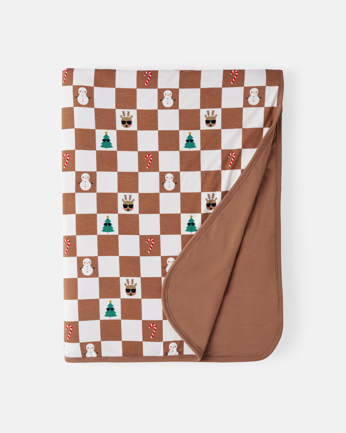 Flat lay of the Holiday Checks Oversized Cloud Blanket®
