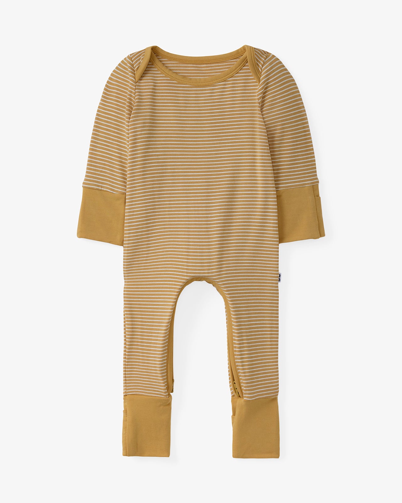 Flat lay of the Hazelwood Stripe Crescent Zippy