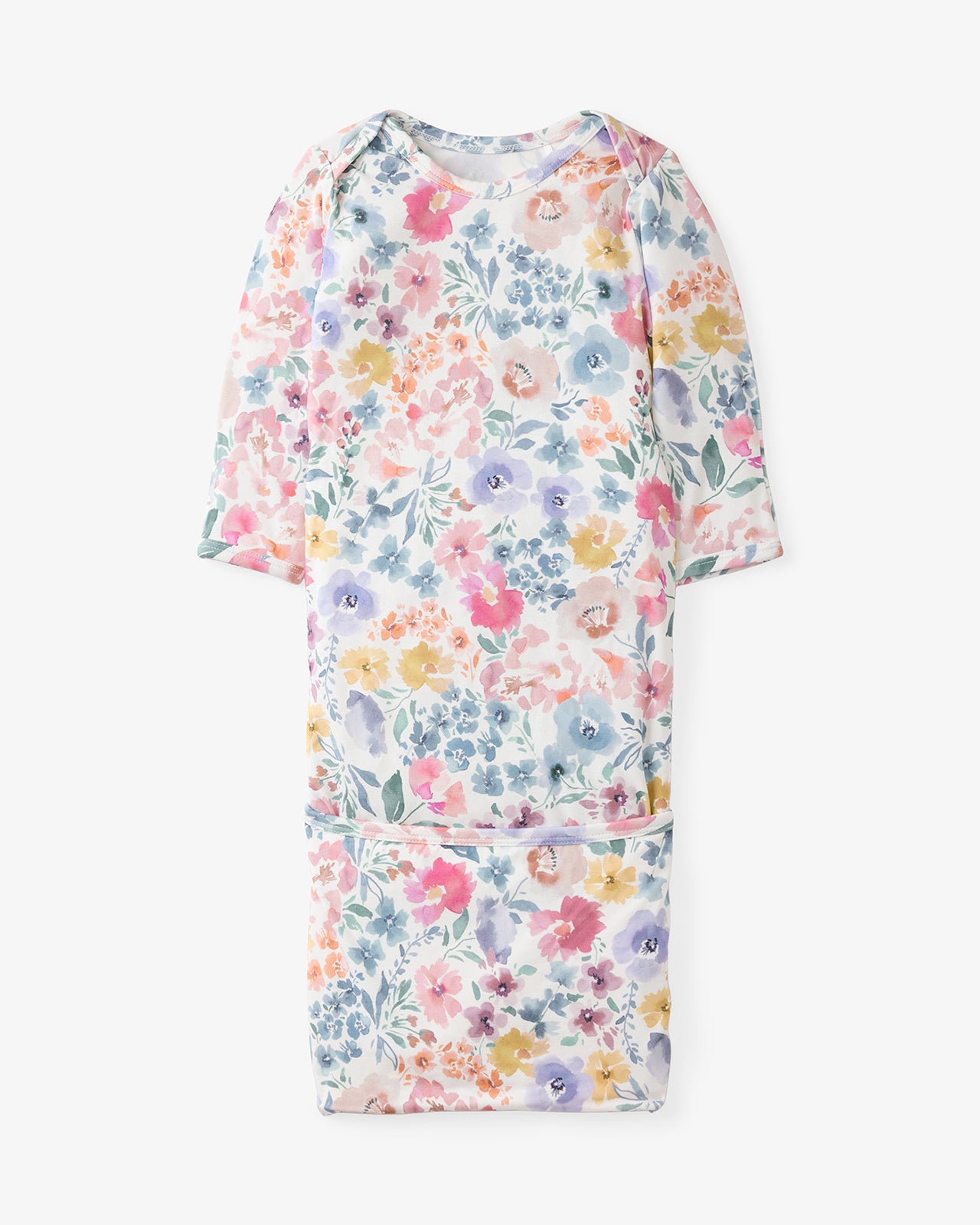 Flat lay of the Tiny Blooms Infant Gown