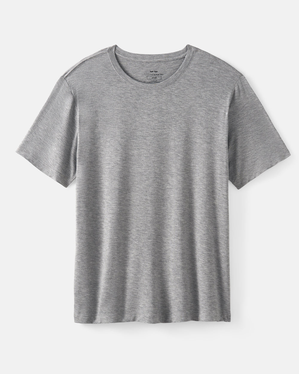 Flat lay of the Heather Gray Men's Short Sleeve Pajama Top