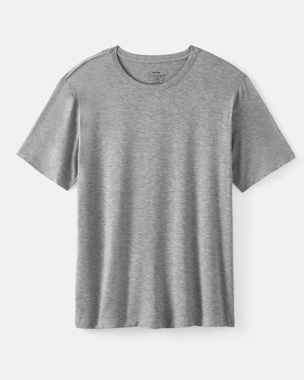 Flat lay of the Heather Gray Men's Short Sleeve Pajama Top