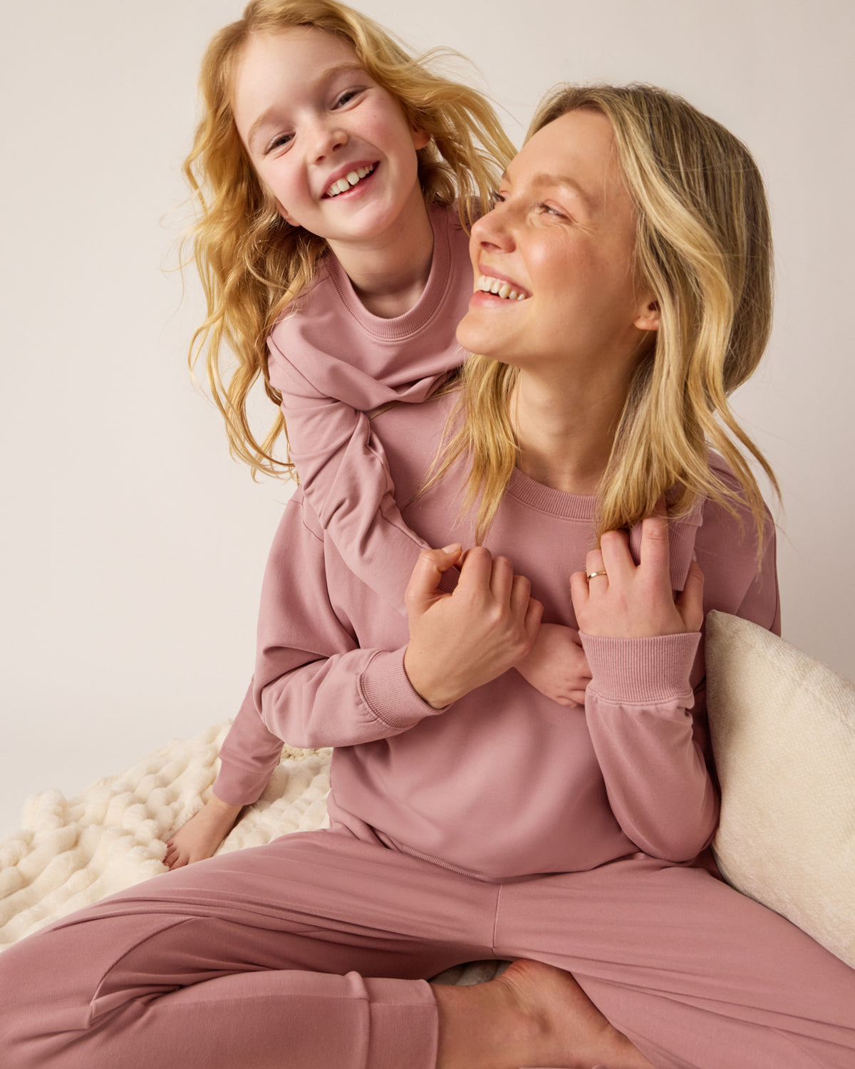 Mother and daughter wearing matching Rosewood styles