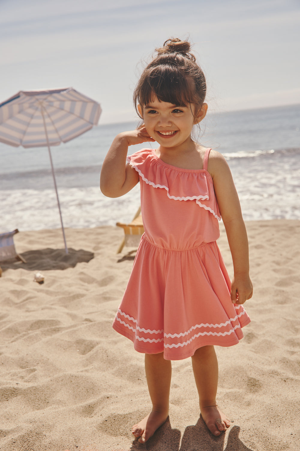 Beach Coral Asymmetrical Dress 7 | Little Sleepies Beach Coral Asymmetrical Dress 7 | Little Sleepies