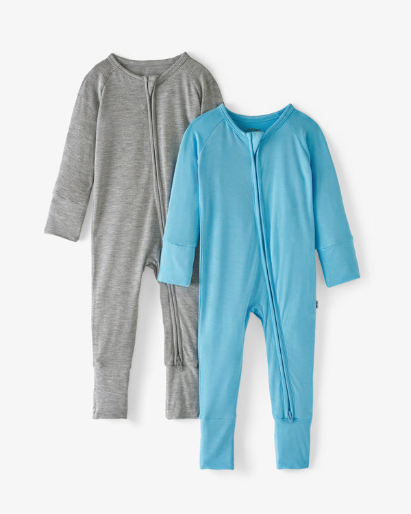 Flat lay of the Solid Zippy Two-Pack Gift Box