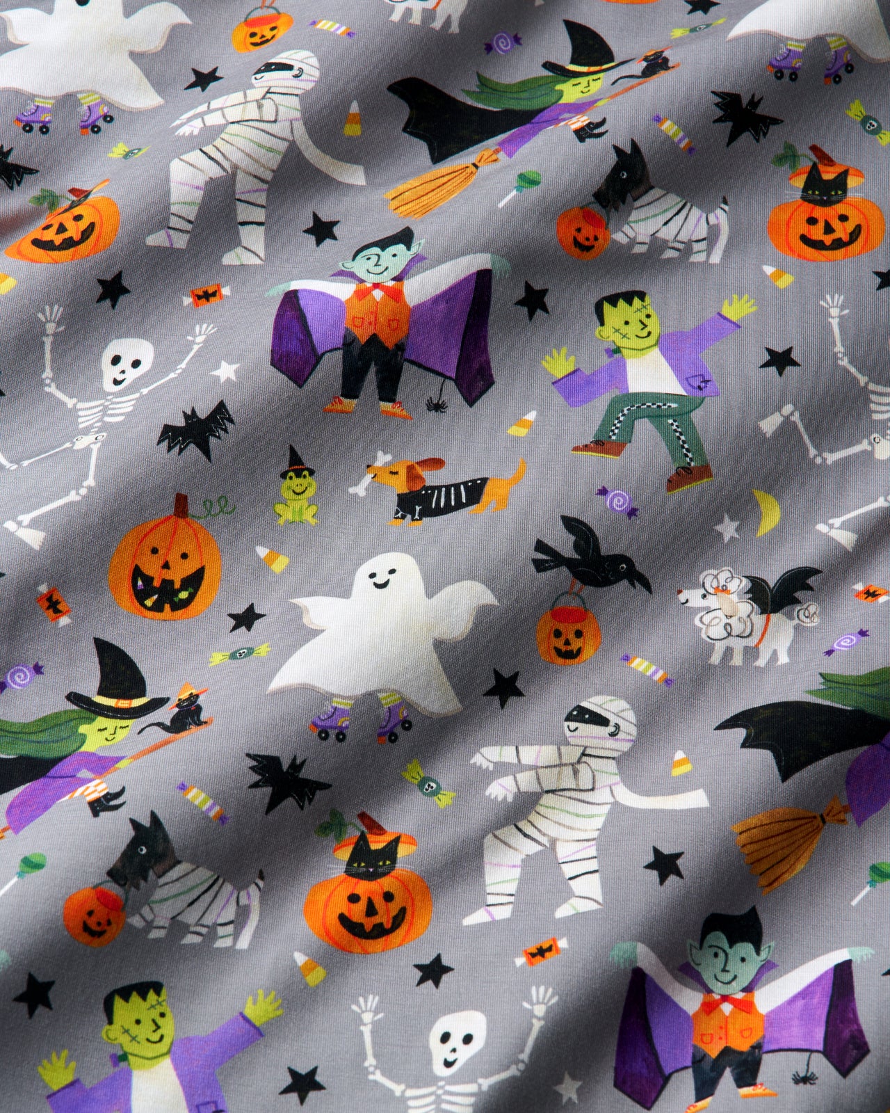 Close up of the Dracula's Disco fabric