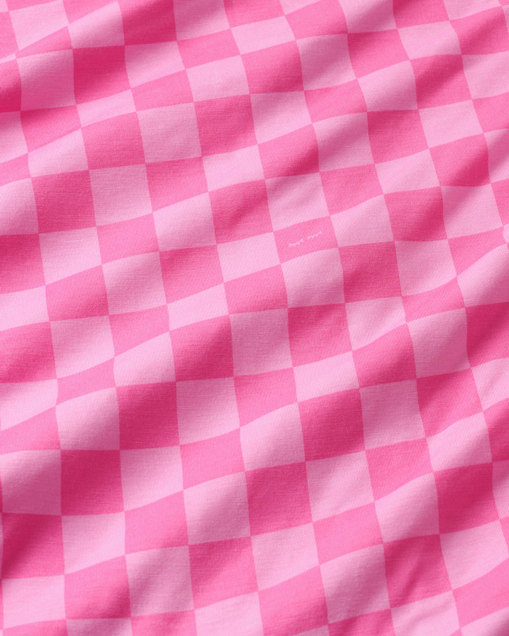 Close up of the Sweet Raspberry Checks fabric