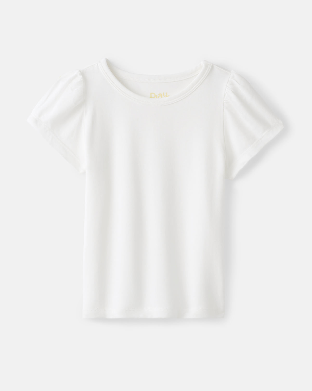 Flat lay of the Soft White Puff Sleeve Tee