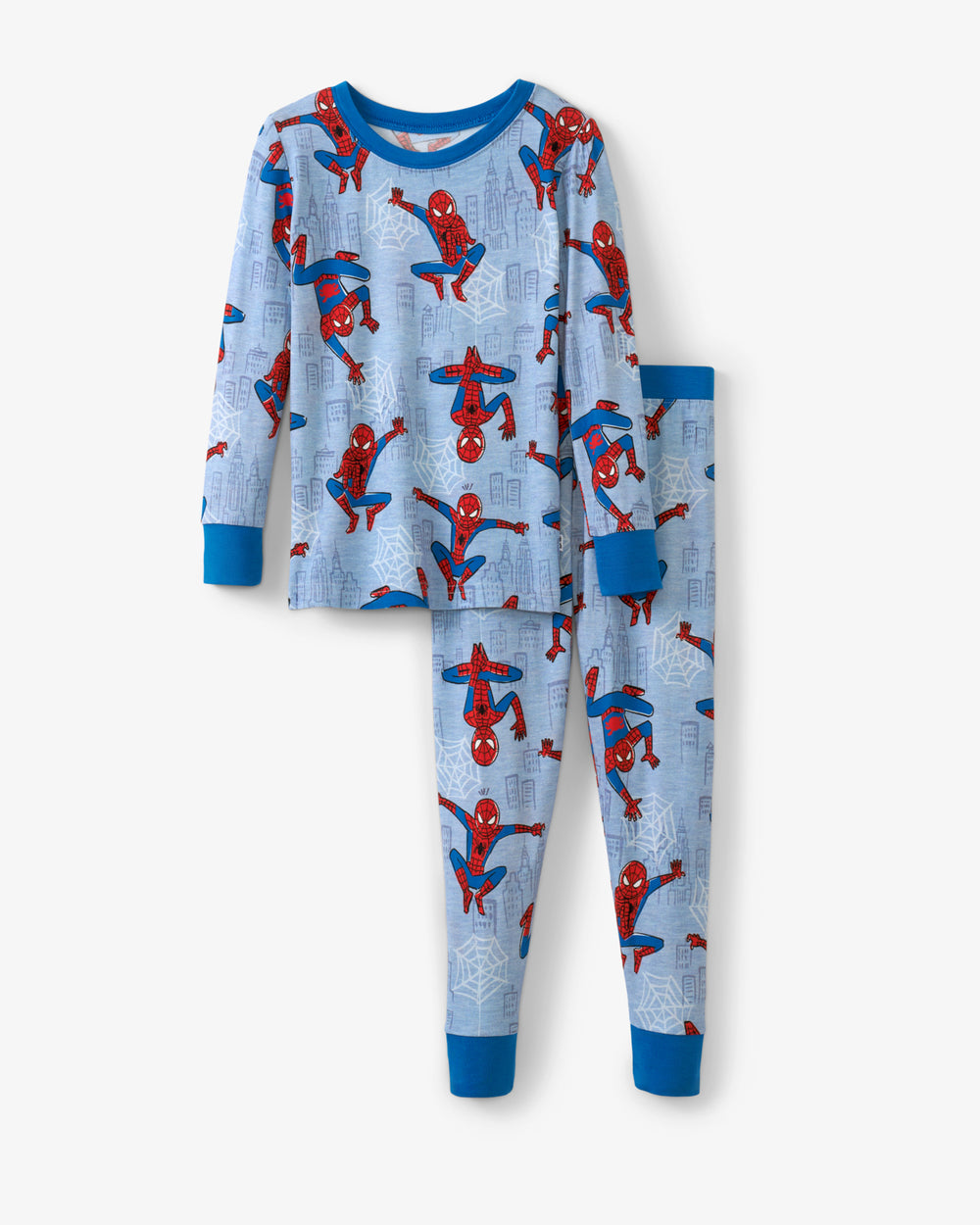 Flat lay of the Spidey Sense Two-Piece Pajama Set