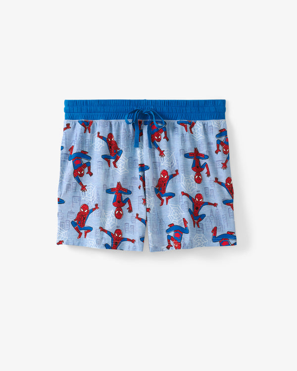 Flat lay of the Spidey Sense Women's Pajama Shorts