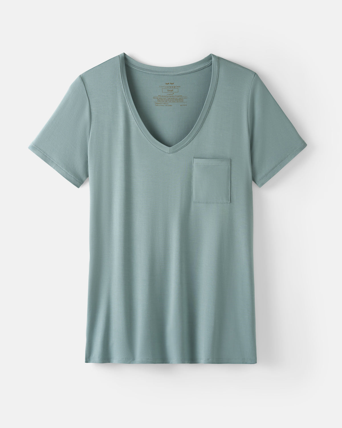 Flat lay of the Stormy Women's Perfect Pocket Tee