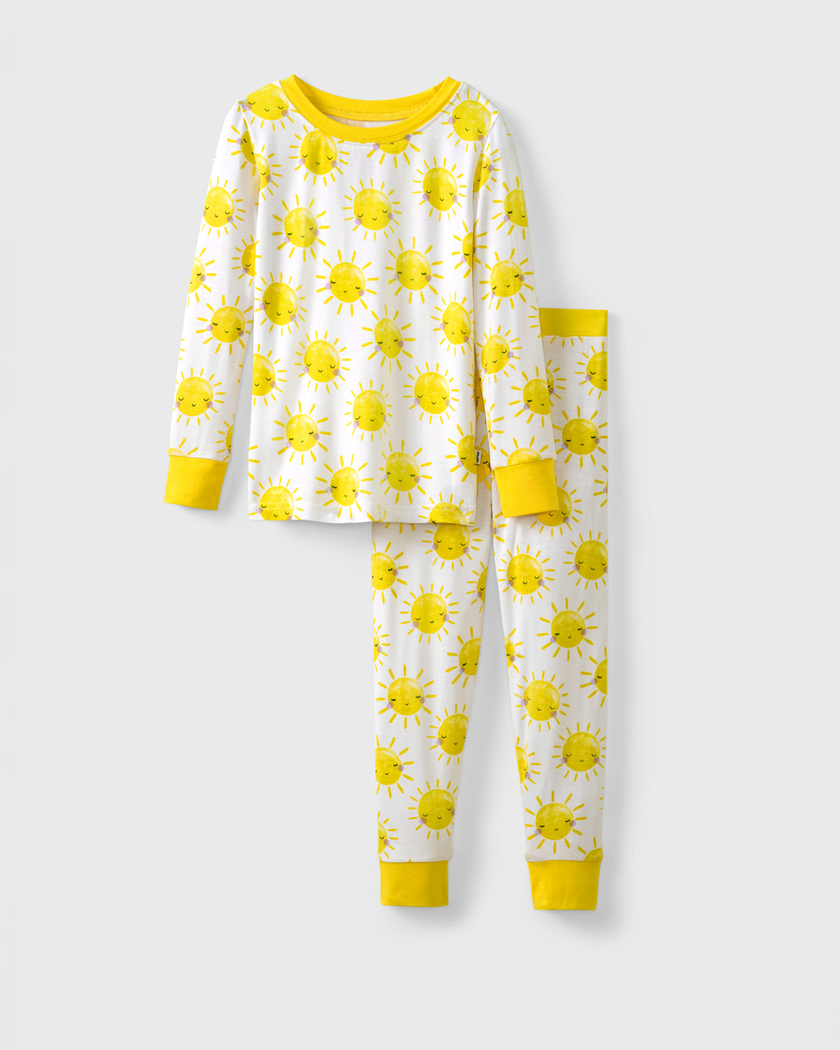 Flat lay of the Sunshine Two-Piece Pajama Set