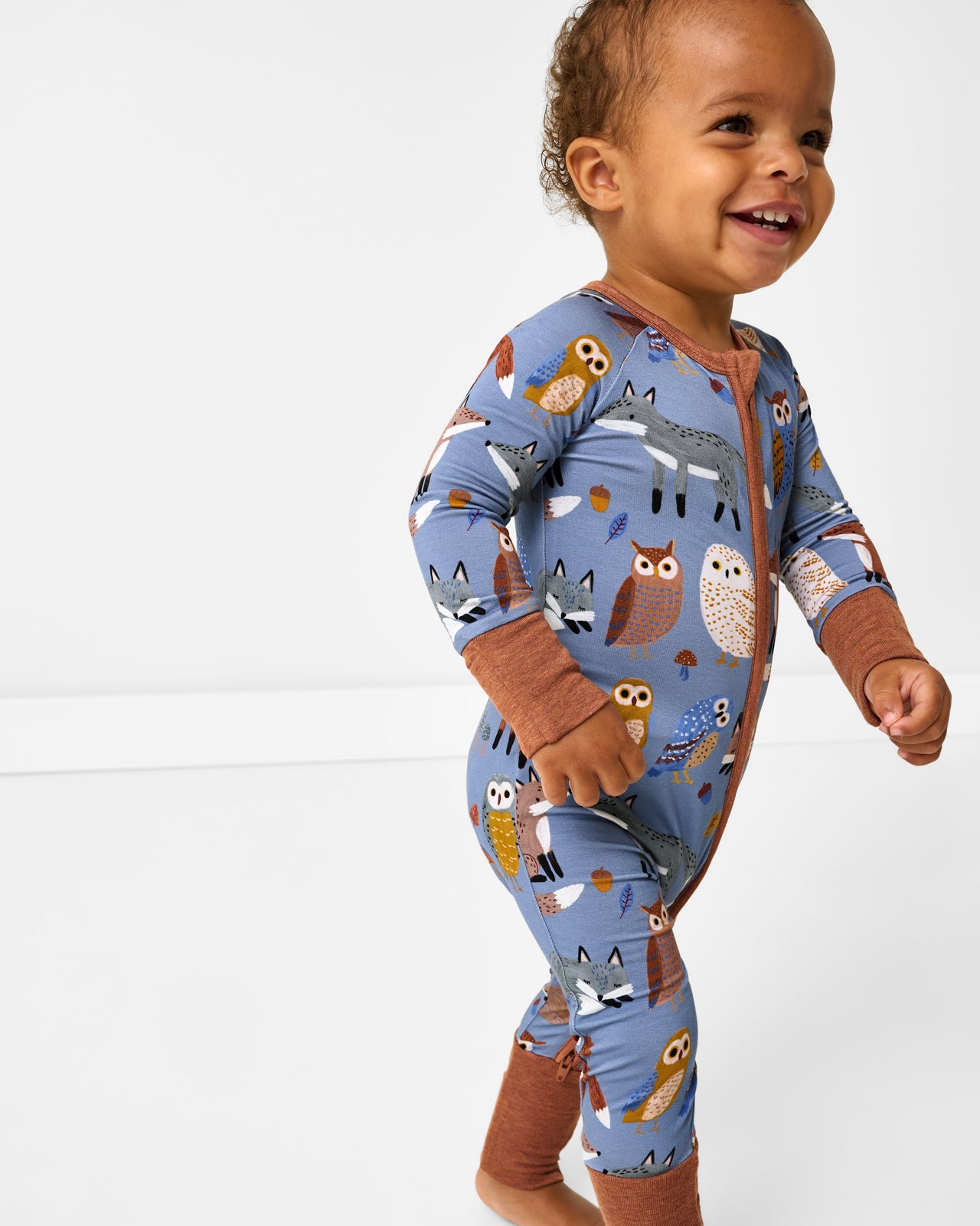 Walking toddler wearing the Twilight Pals Zippy