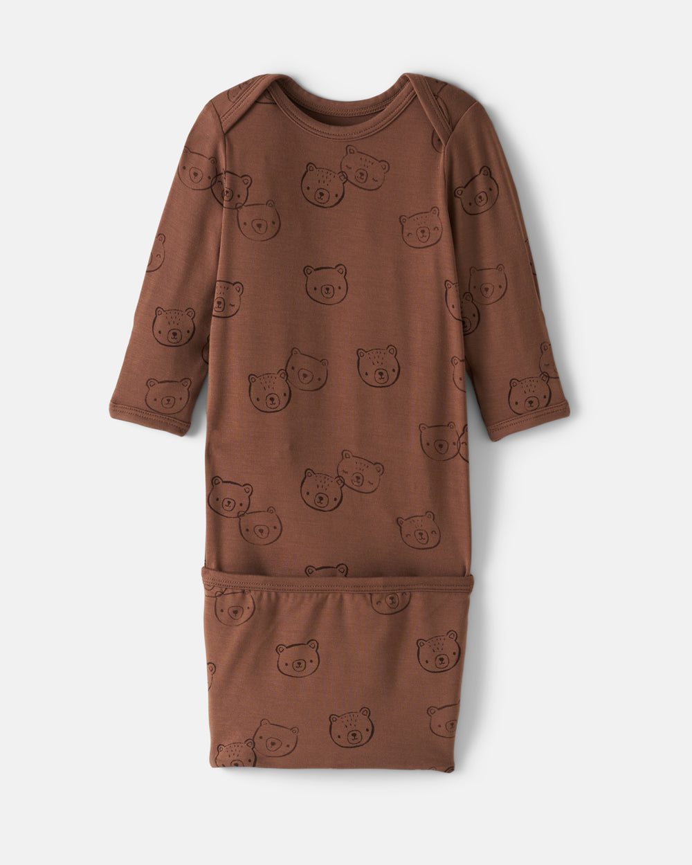 Flat lay of the Teddy Tracks Infant Gown