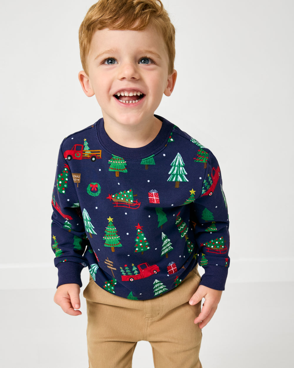 Navy Tree Traffic Crewneck Sweatshirt