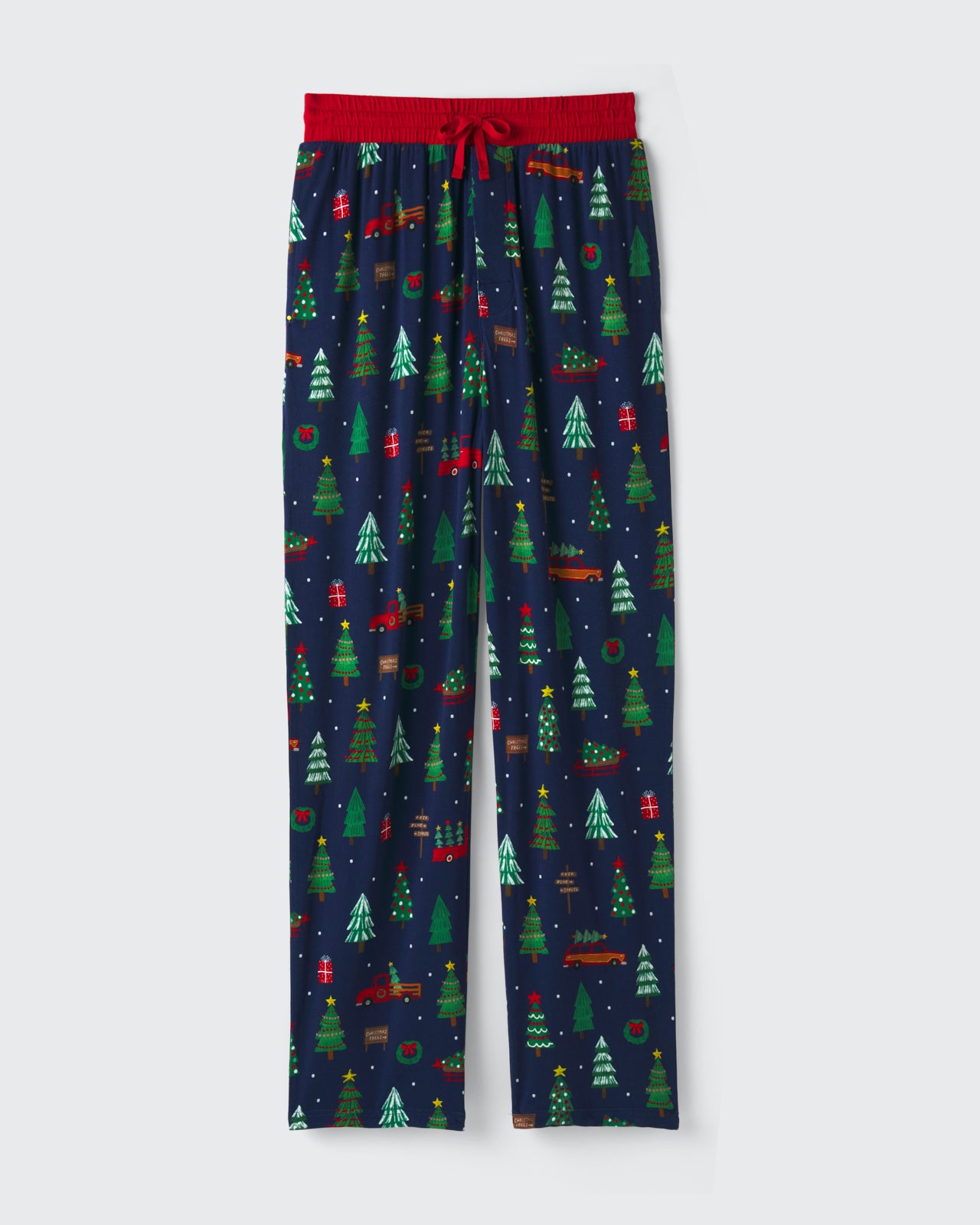Flat lay of the Navy Tree Traffic Men's Pajama Pants