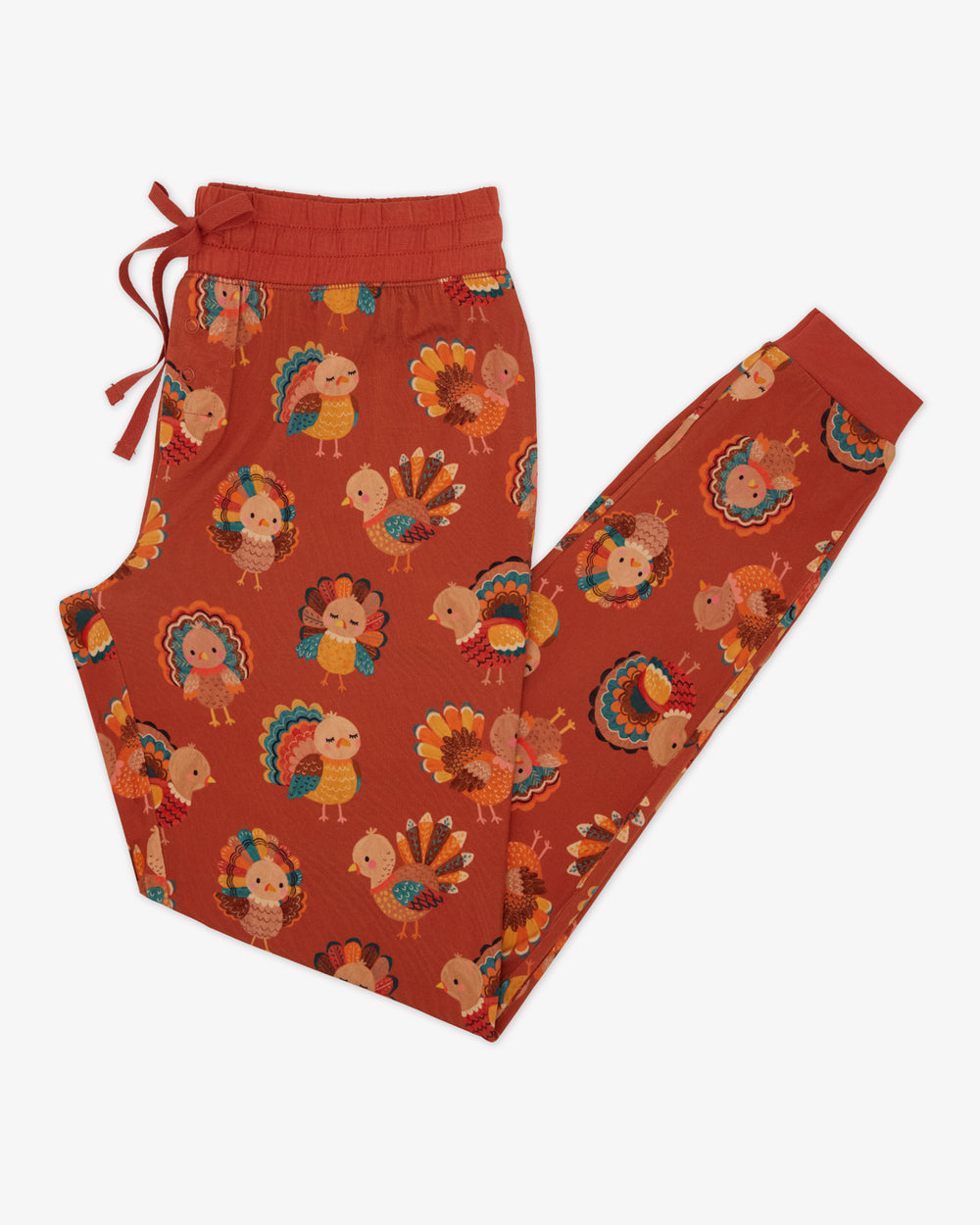 Flat lay of the Grateful Gobbles Women's Pajama Pants