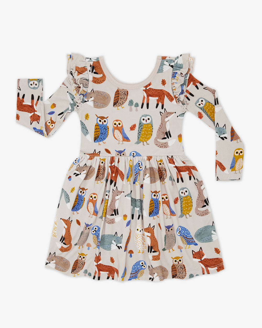 Flat lay of the Twilight Pals Flutter Skater Dress