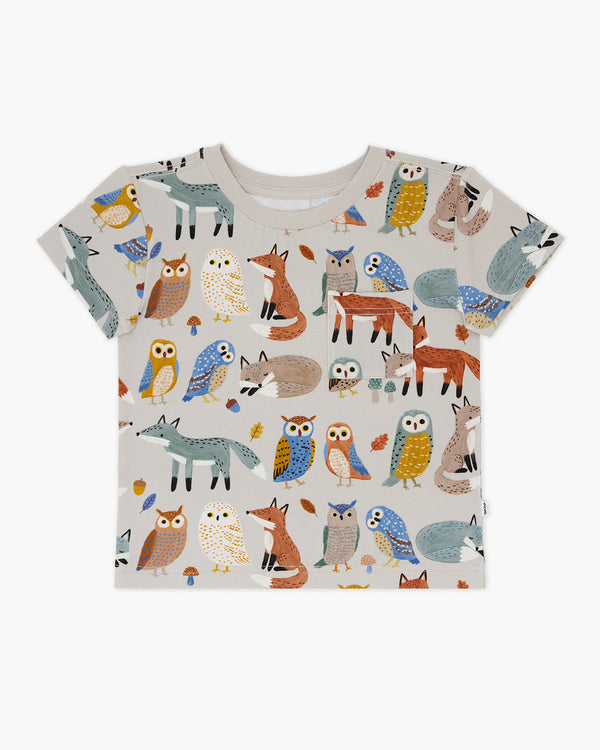 Flat lay of the Twilight Pals Relaxed Pocket Tee