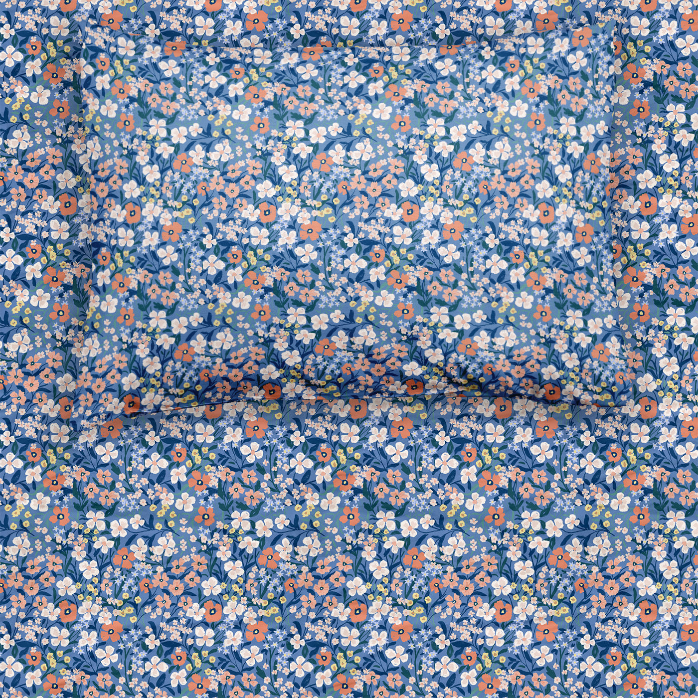 Aerial view of the Petite Petals Twin Sheet Set