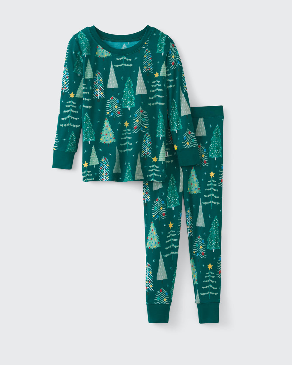 Twinkling Trees Two-Piece Pajama Set