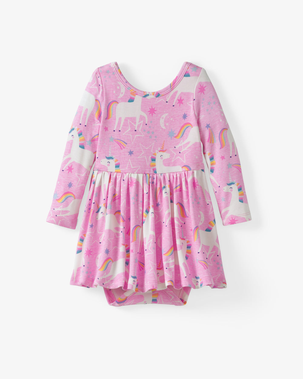 Flat lay of the Unicorn Dance Twirl Dress with Bodysuit