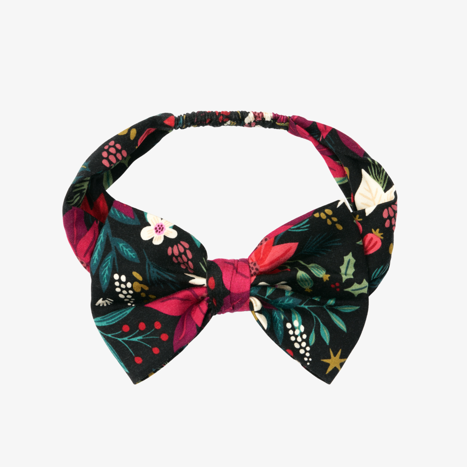 Alternative flat lay image of the Berry Merry Luxe Bow Headband