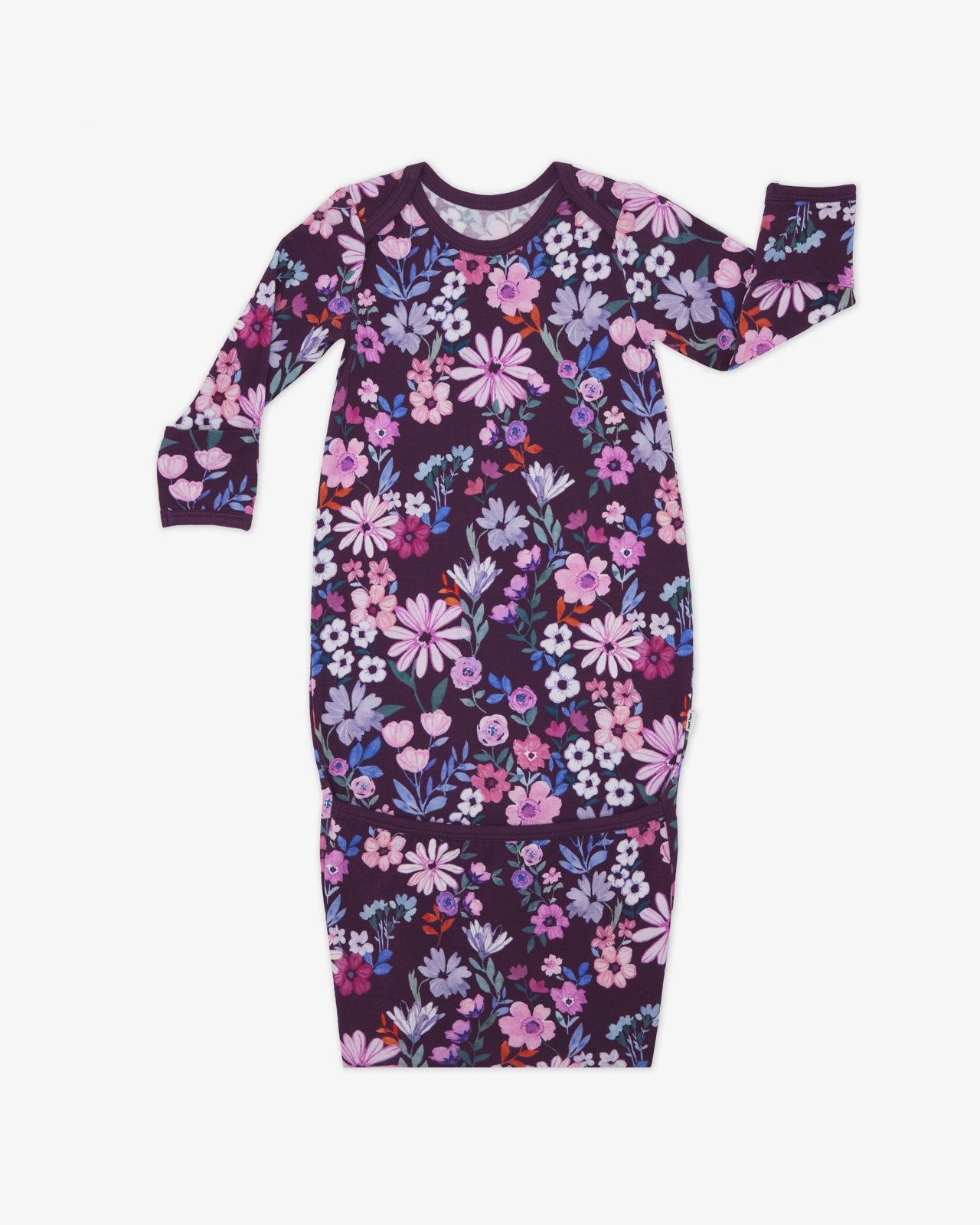 Flat lay of the Violet Meadow Infant Gown