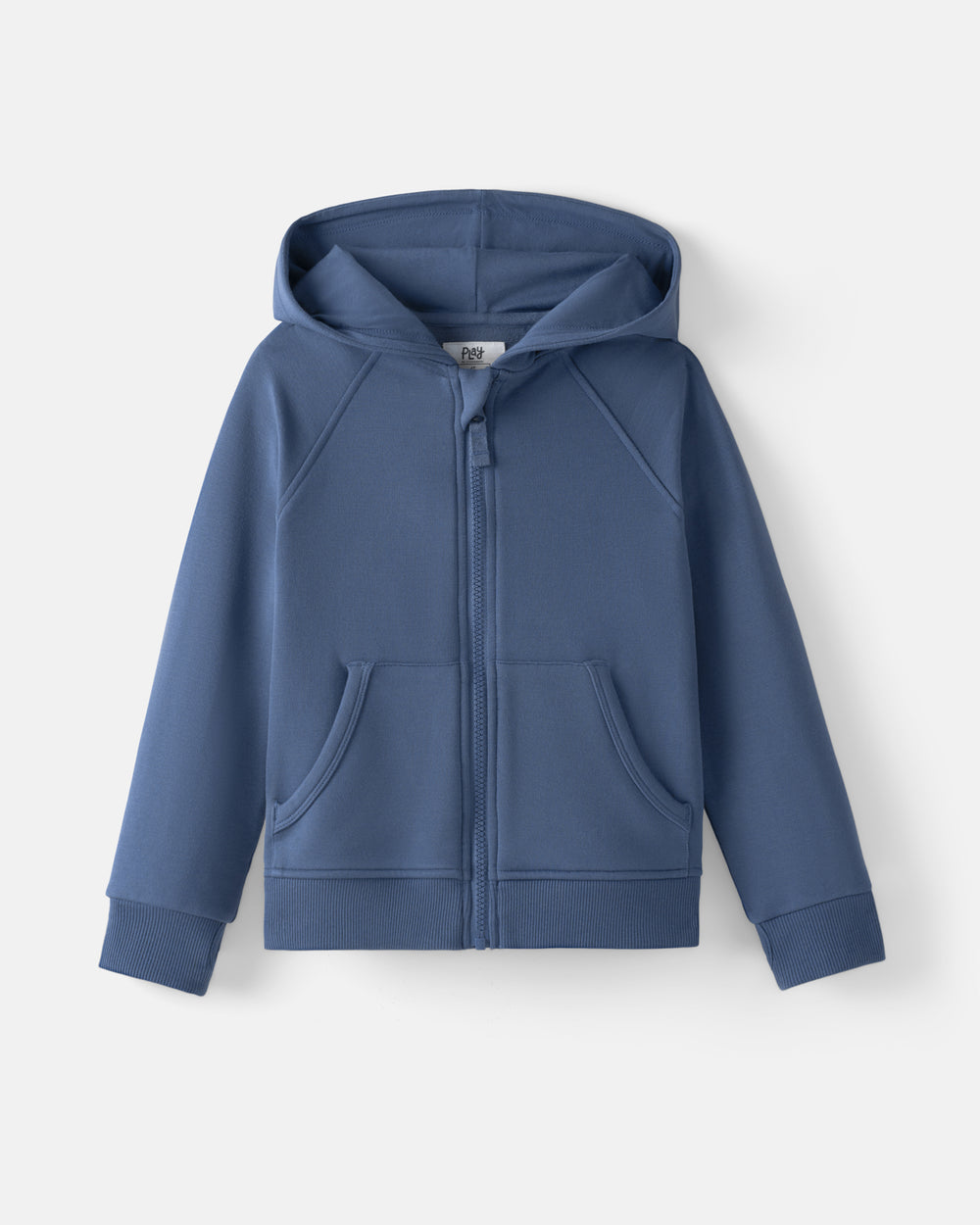 Flat lay of the Vintage Navy Zip Hoodie