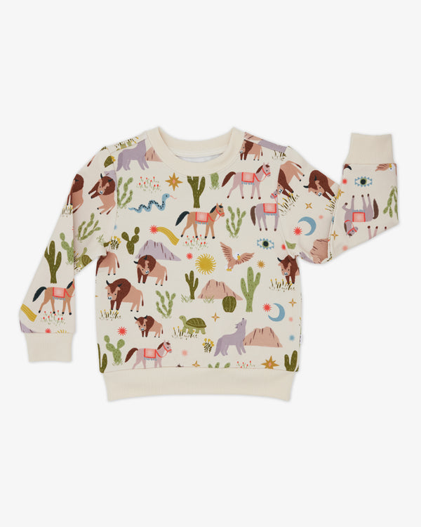 Flat lay of the Wild Frontier Crewneck Sweatshirt