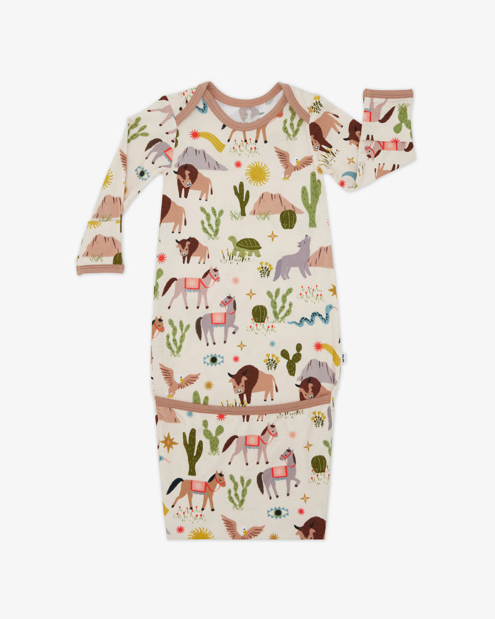Flat lay of the Wild Frontier Infant Gown