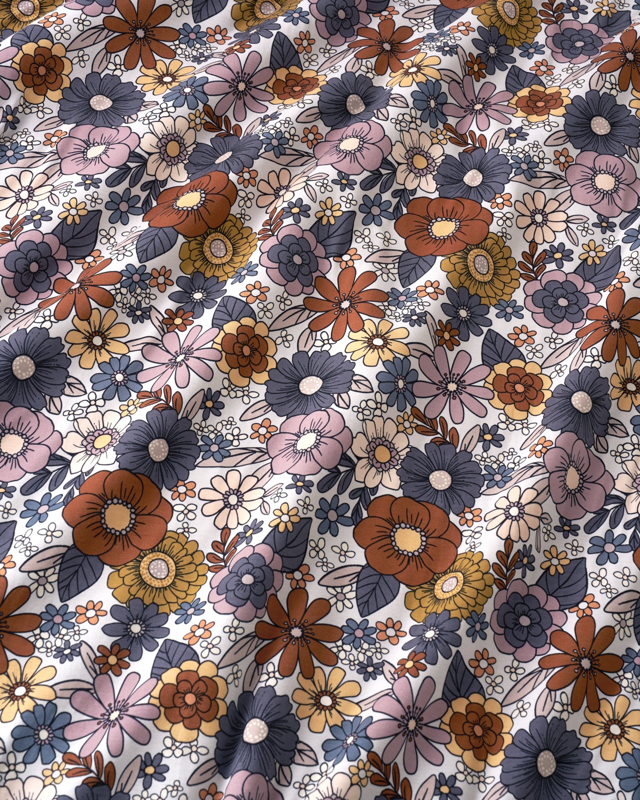 Close up of the Wildwood Floral fabric