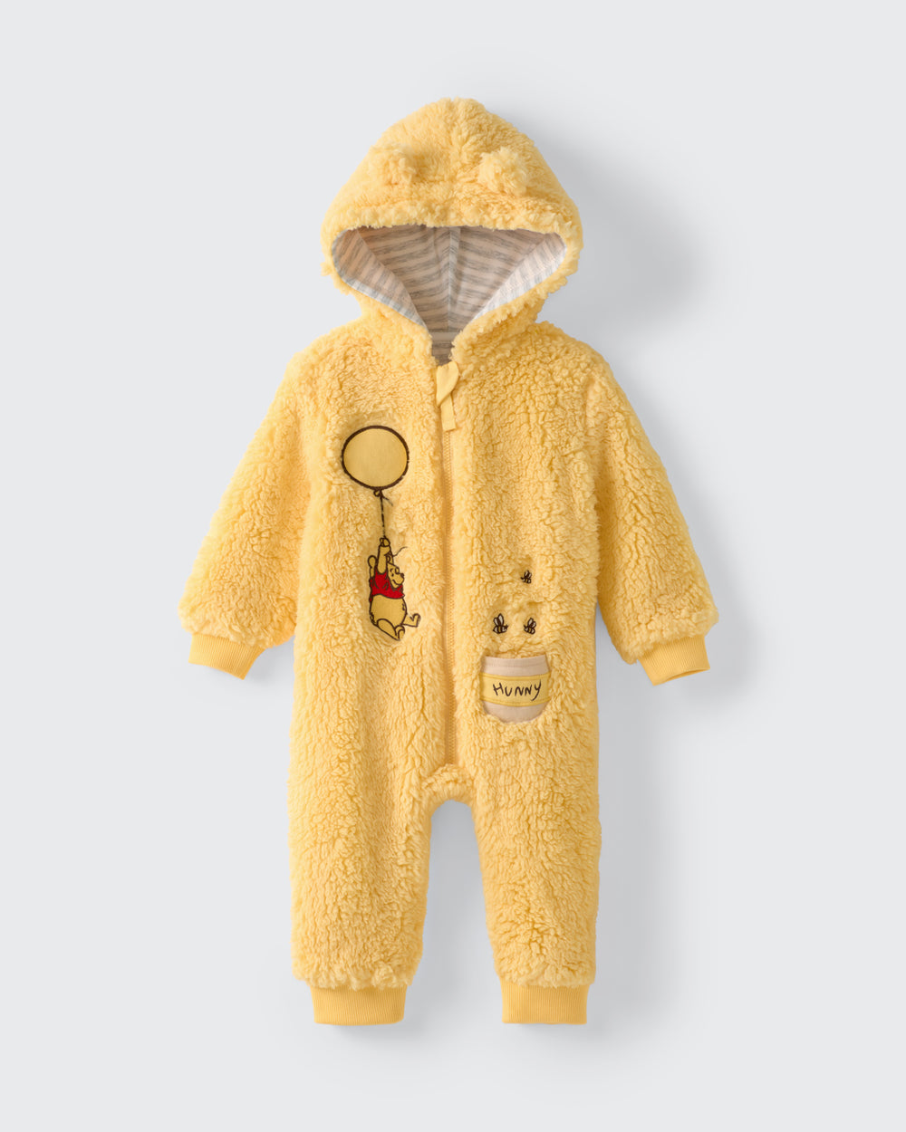 Flat lay of the Disney Winnie the Pooh Sherpa Romper