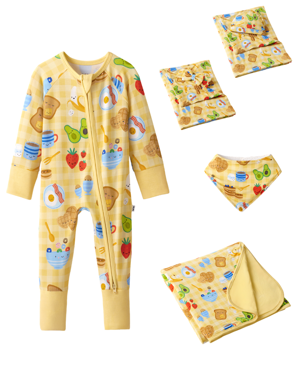 Breakfast Bunch Zippy snuggle set