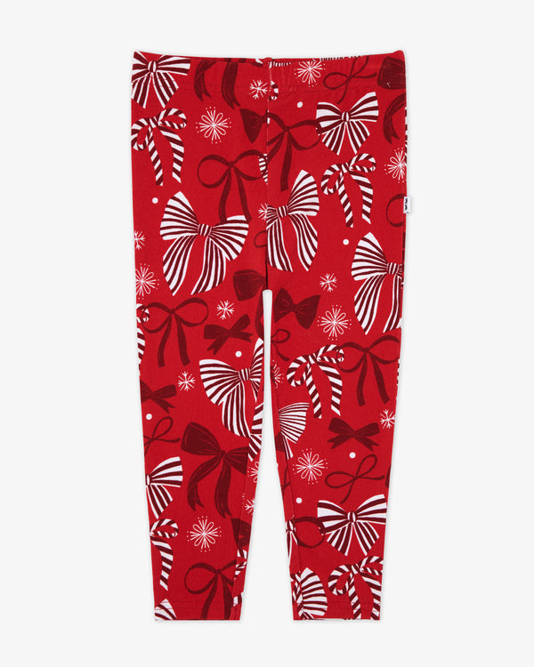 Flat lay of the Holiday Bows Legging