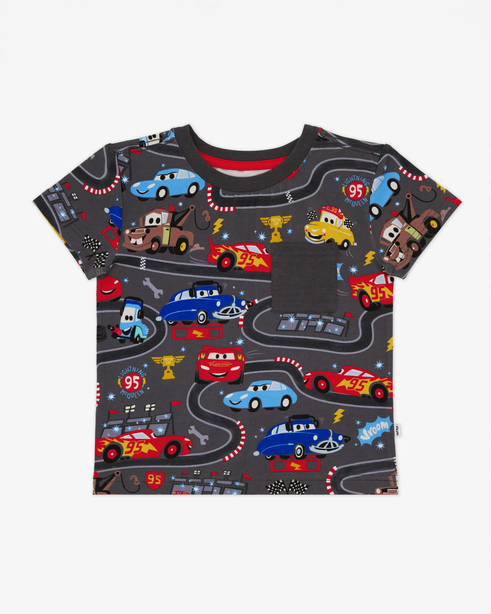 Flat lay of the Disney & Pixar Piston Cup Relaxed Pocket Tee