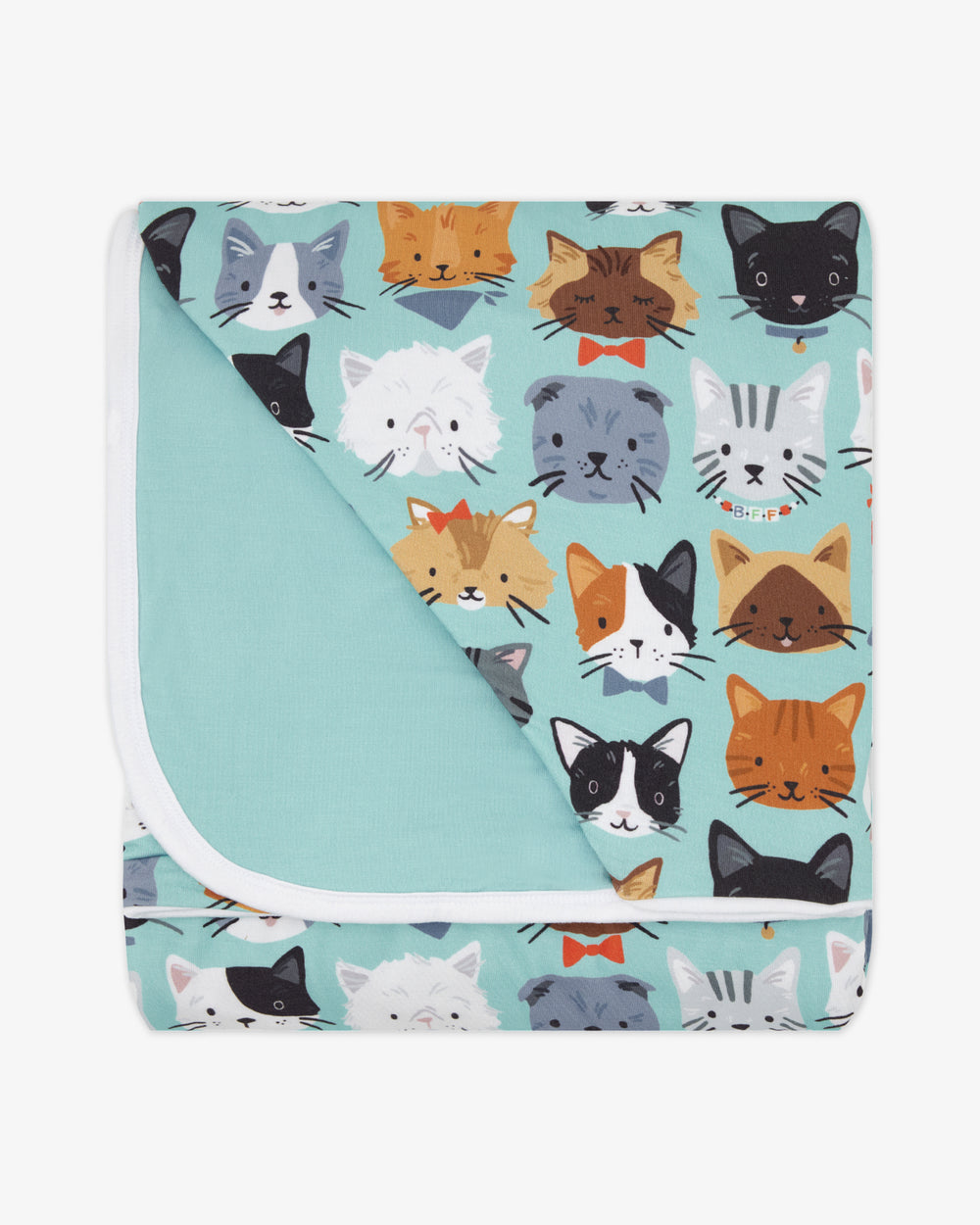 Flat lay of the Purrfect Pals Large Cloud Blanket®