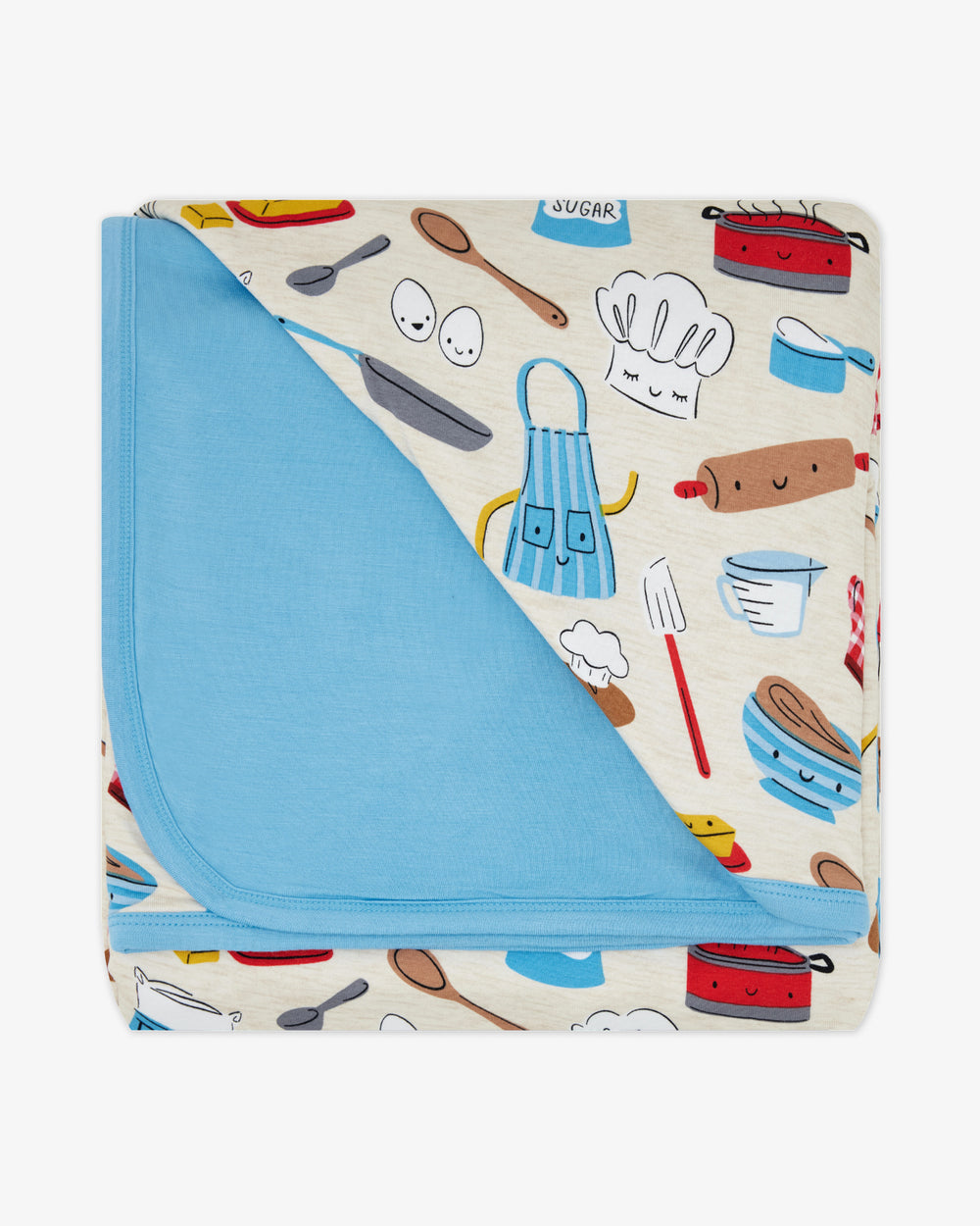 Flat lay of the Little Chef Large Cloud Blanket®