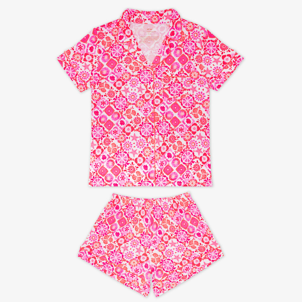 Coastal Gems Women's Short Sleeve & Shorts Pajama Set