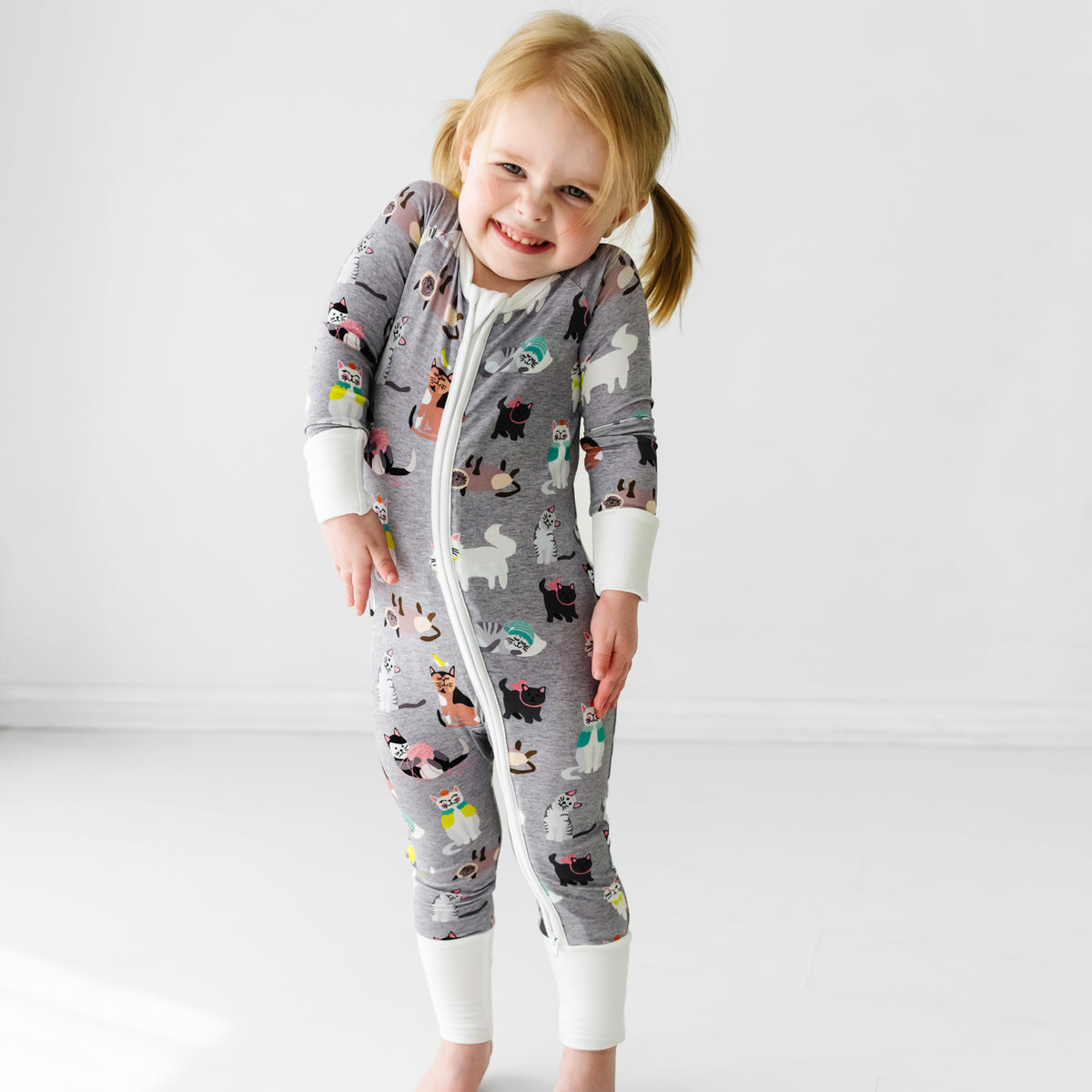 Little sleepies cool cats 18-24 two piece pajamas - Boys one-pieces