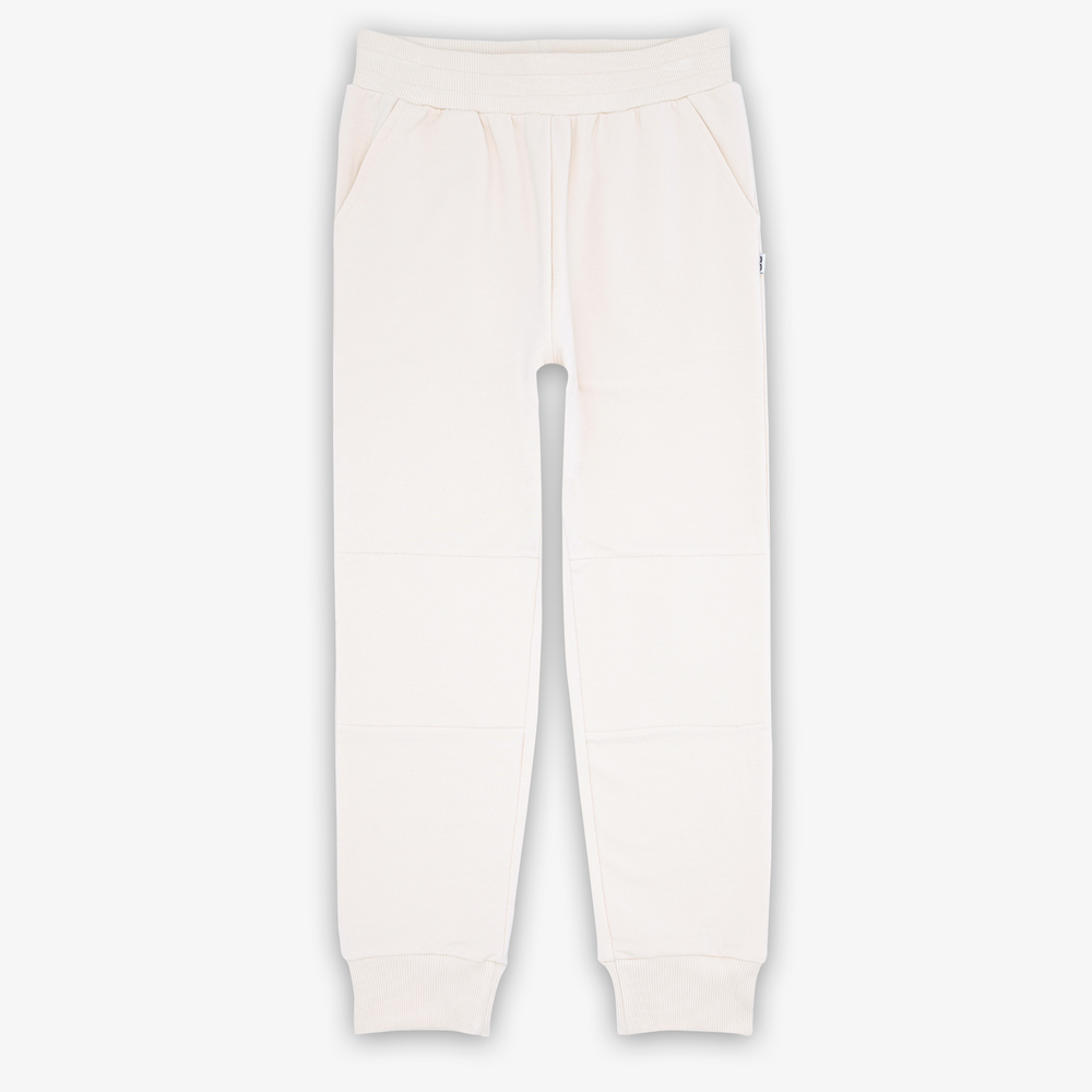 Flat lay image of the cream jogger