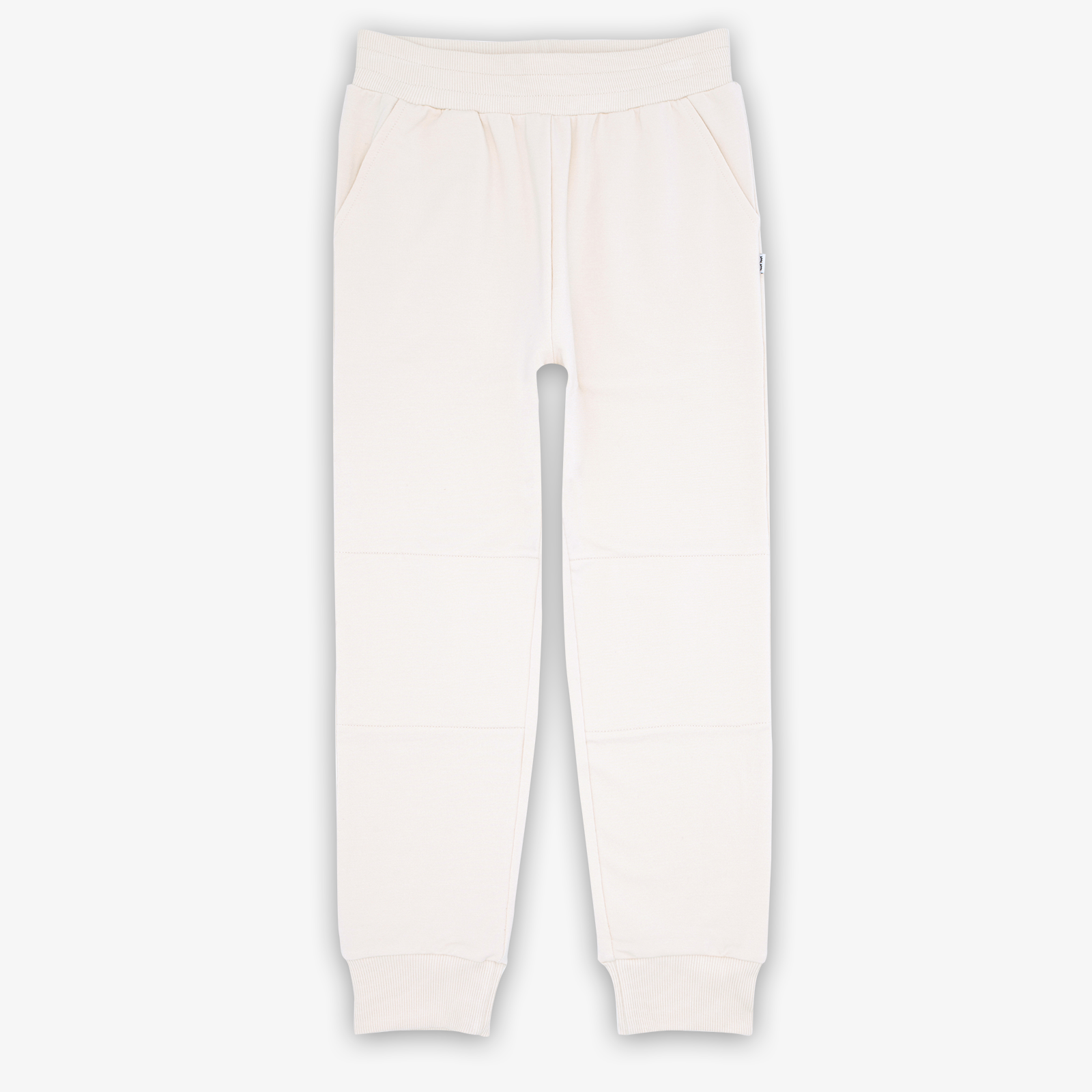 Flat lay image of the cream jogger