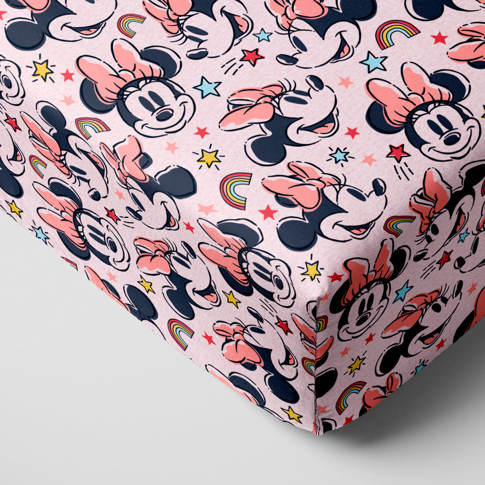Crib Sheet - Disney Minnie Forever Fitted Crib Sheet