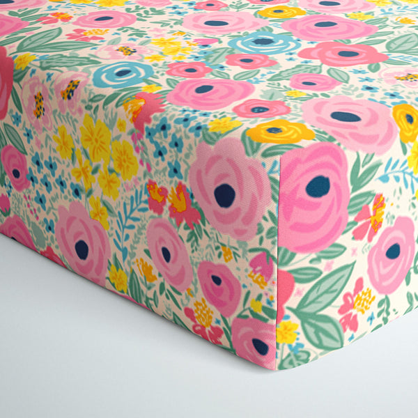Crib Sheet - Secret Garden Fitted Crib Sheet