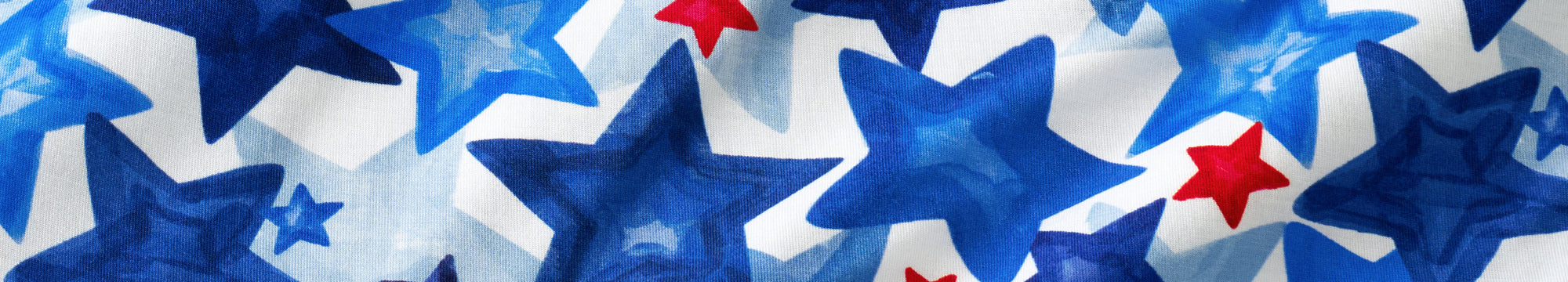 Close up of the starry splash fabric
