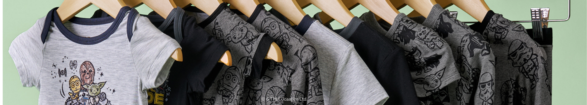 Star Wars styles on clothing hangers