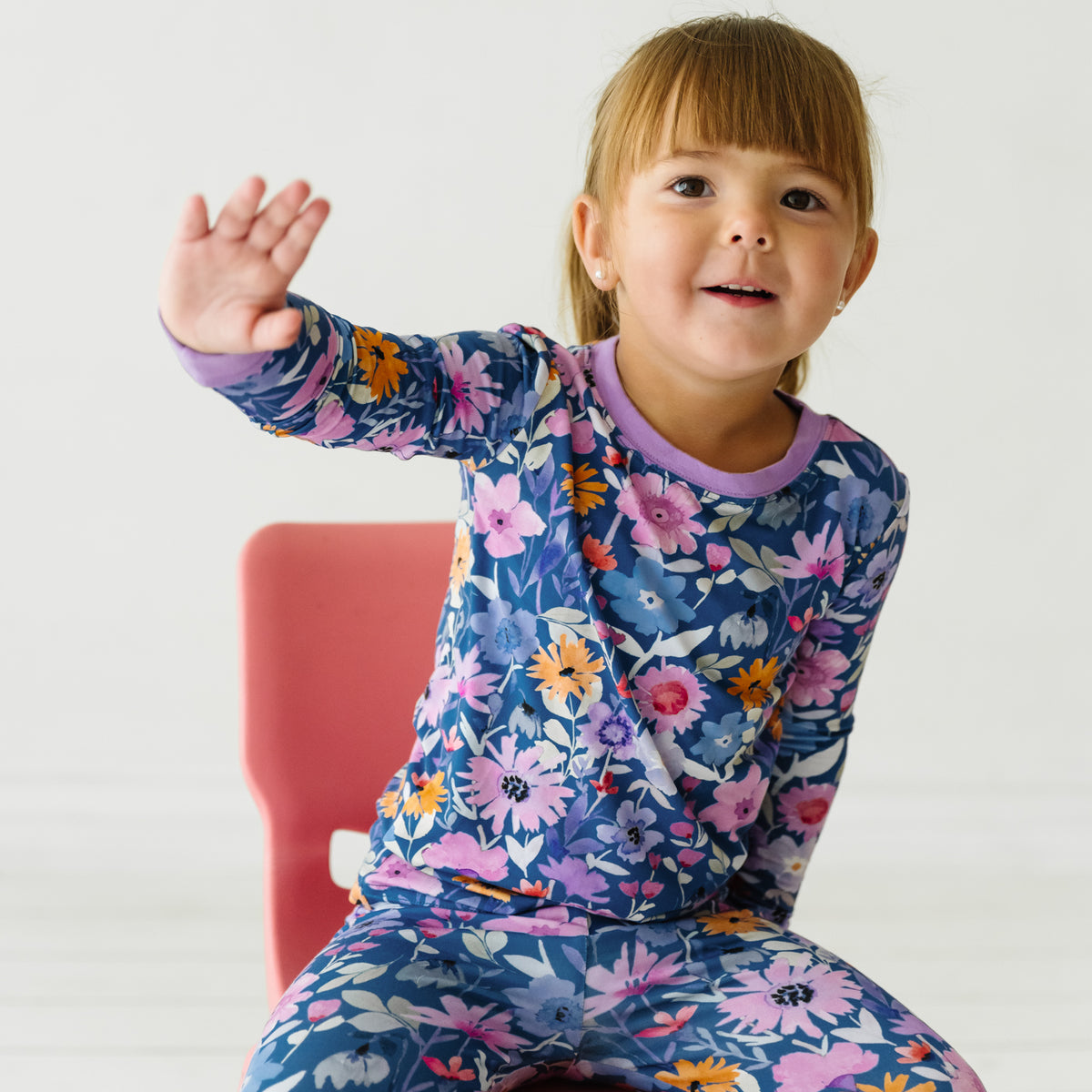 Dusk Blooms Two-Piece Pajama Set - Little Sleepies