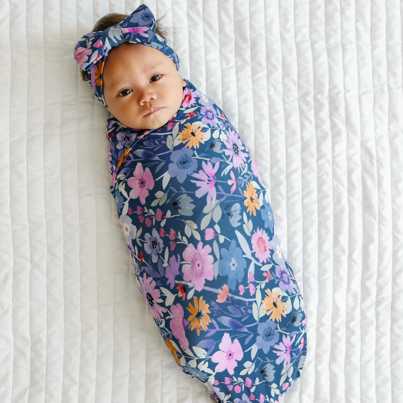 BLUE PINK Twin Pumpkin Swaddle Girl Baby Boy Coming Home 