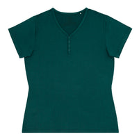 Flat lay image of an Emerald women's short sleeve pajama top