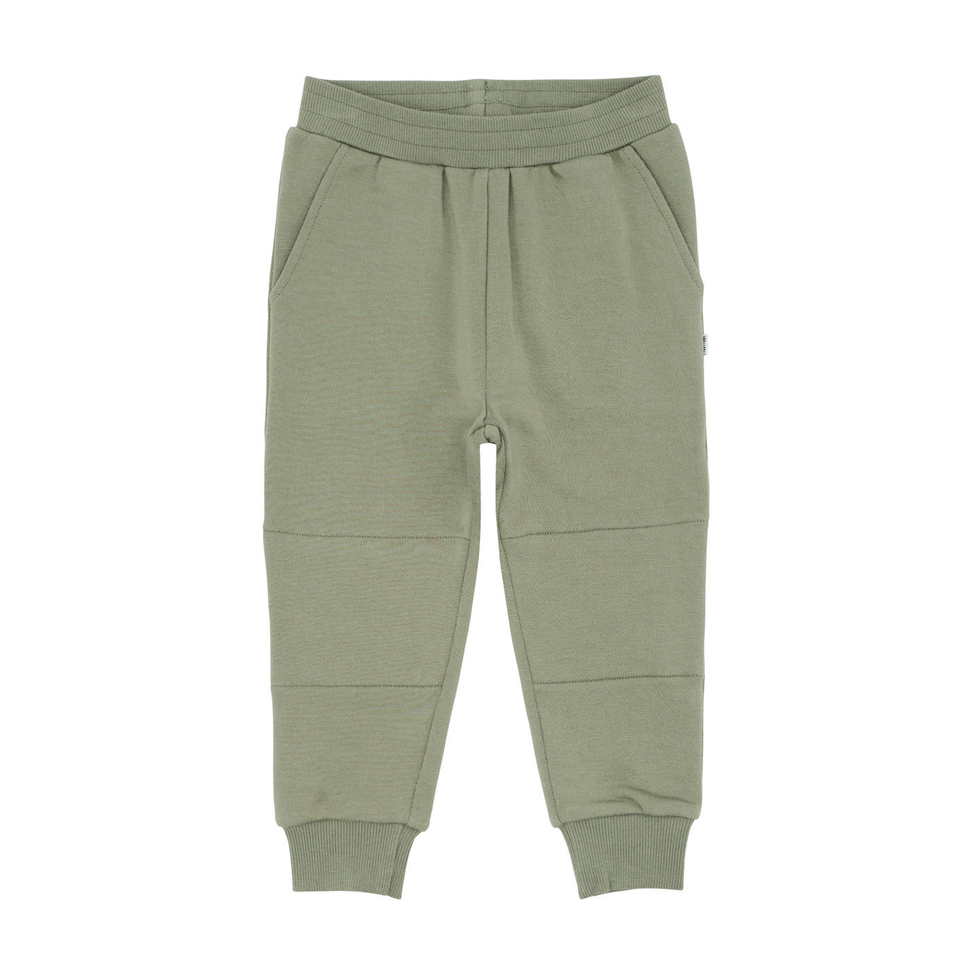 Flat lay image of Moss joggers